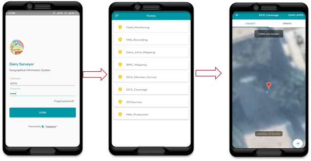 Dairy Surveyor App - Collect Coordinates